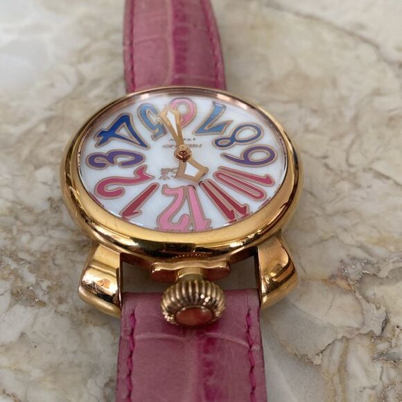 GaGa Milano 40mm Rose Gold Plated Multi-Colour Wristwatch - Picture 5 of 16